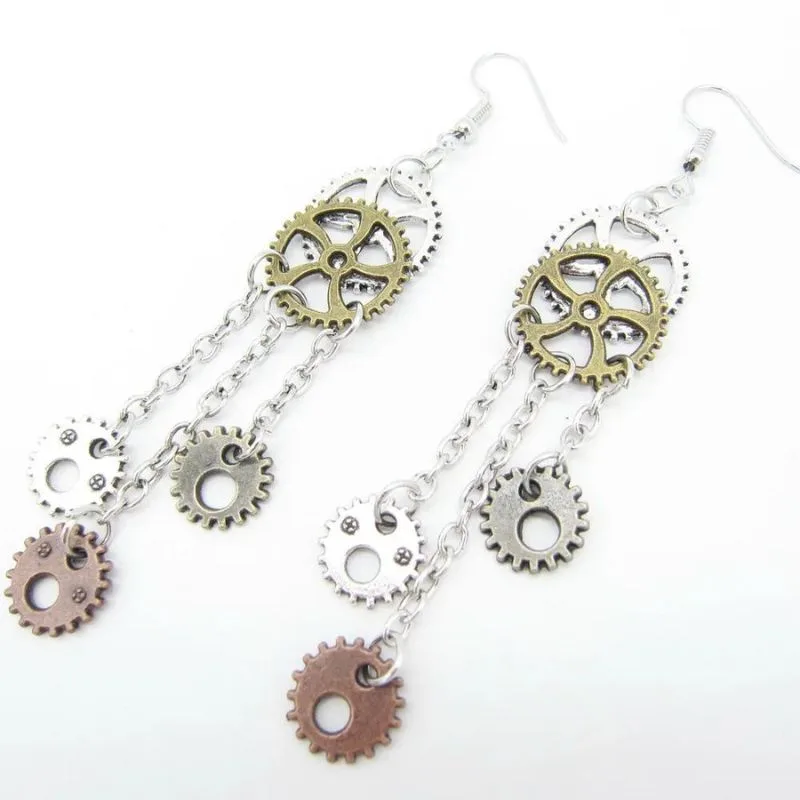 Bild 33 — Steampunk Hängande örhängen