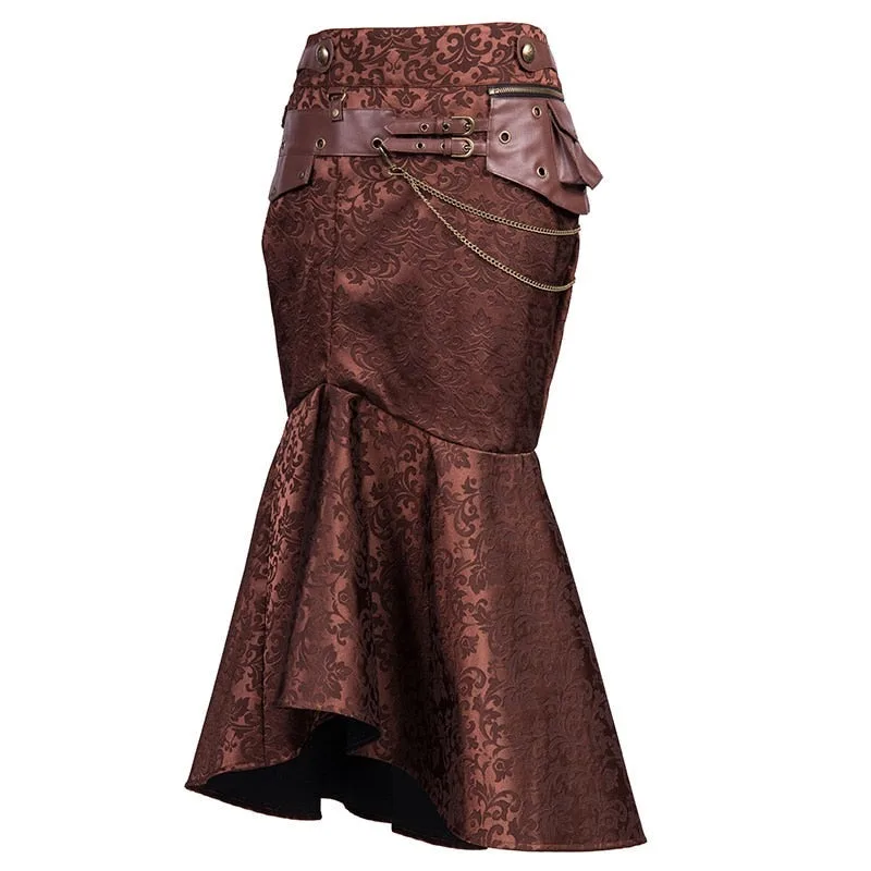 Steampunk kjol för kvinnor
