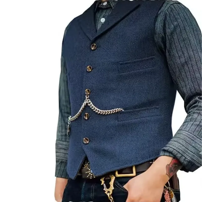 Bild 10 — Steampunk ärmlös väst för män