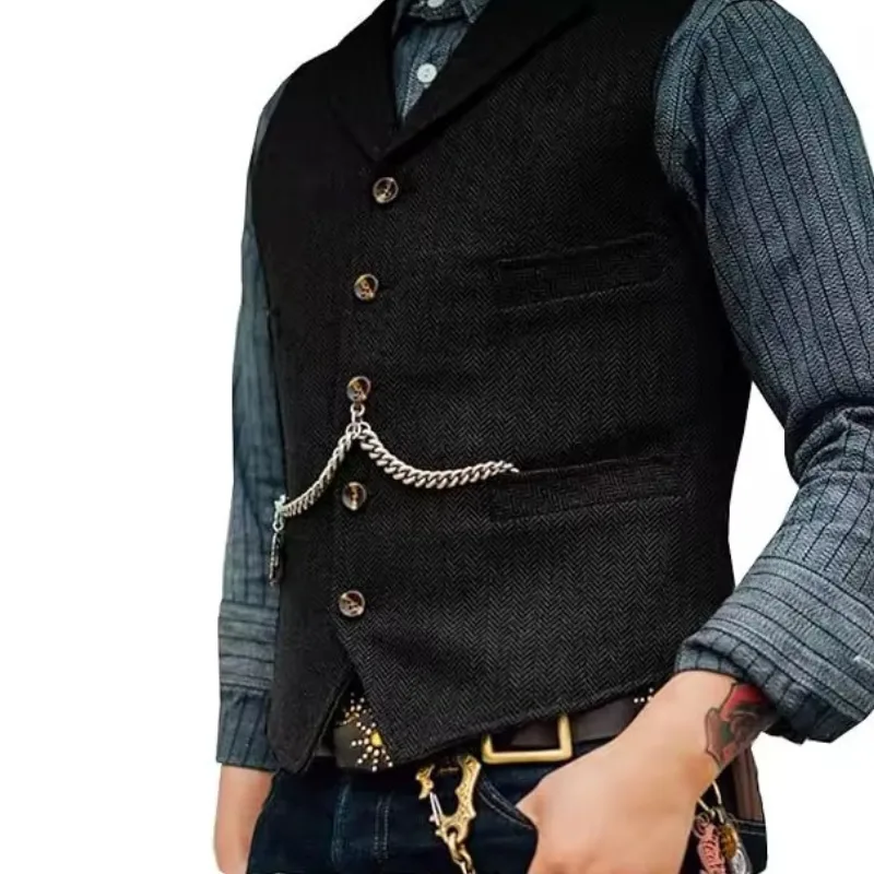 Bild 8 — Steampunk ärmlös väst för män
