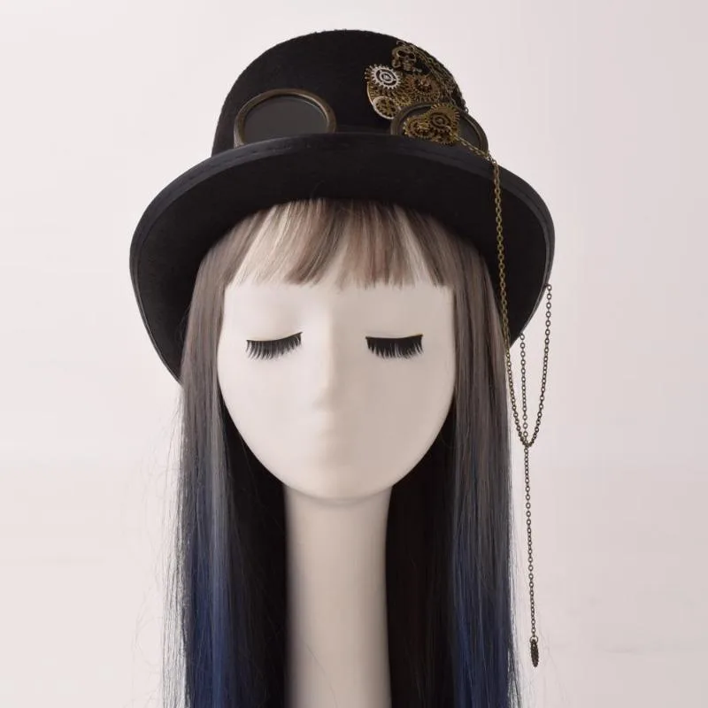 Bild 2 — Steampunk Hatt Med Kedja