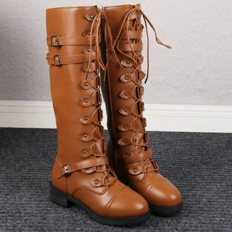 Bild 8 — Bruna PU Steampunk Stövlar