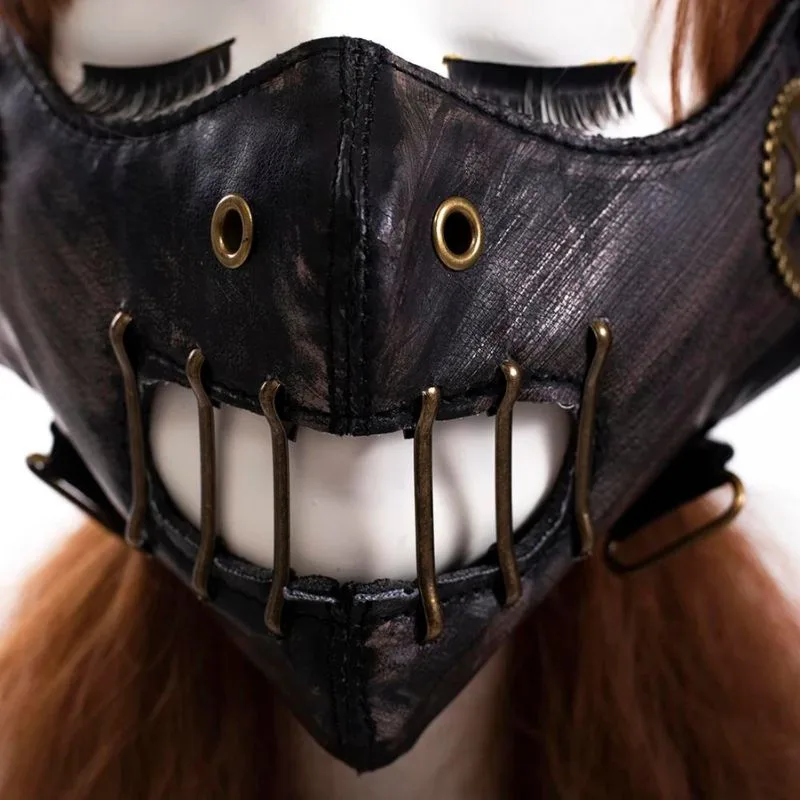 Bild 6 — Imitation PU Steampunk Mask