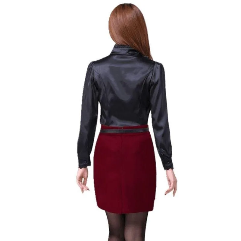 Bild 3 — Svart Steampunk blus
