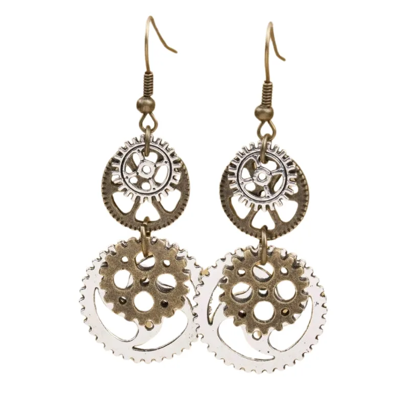 Steampunk Kugghjul örhängen