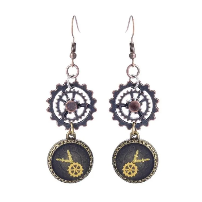 Bild 3 — Steampunk Hängande örhängen