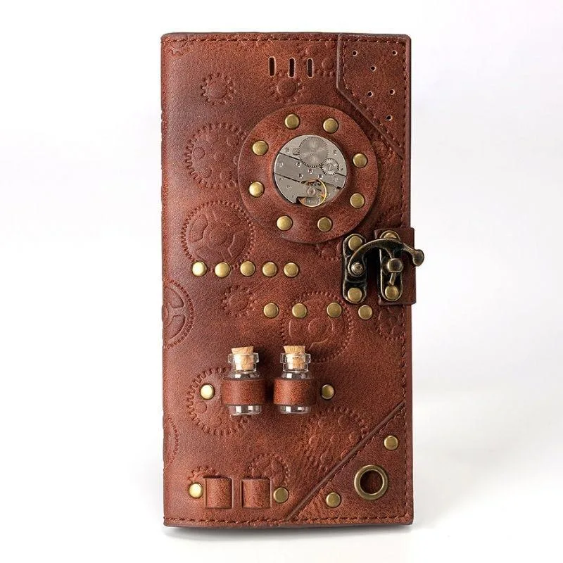 Bild 13 — Steampunk EDISON-väska med plånbok