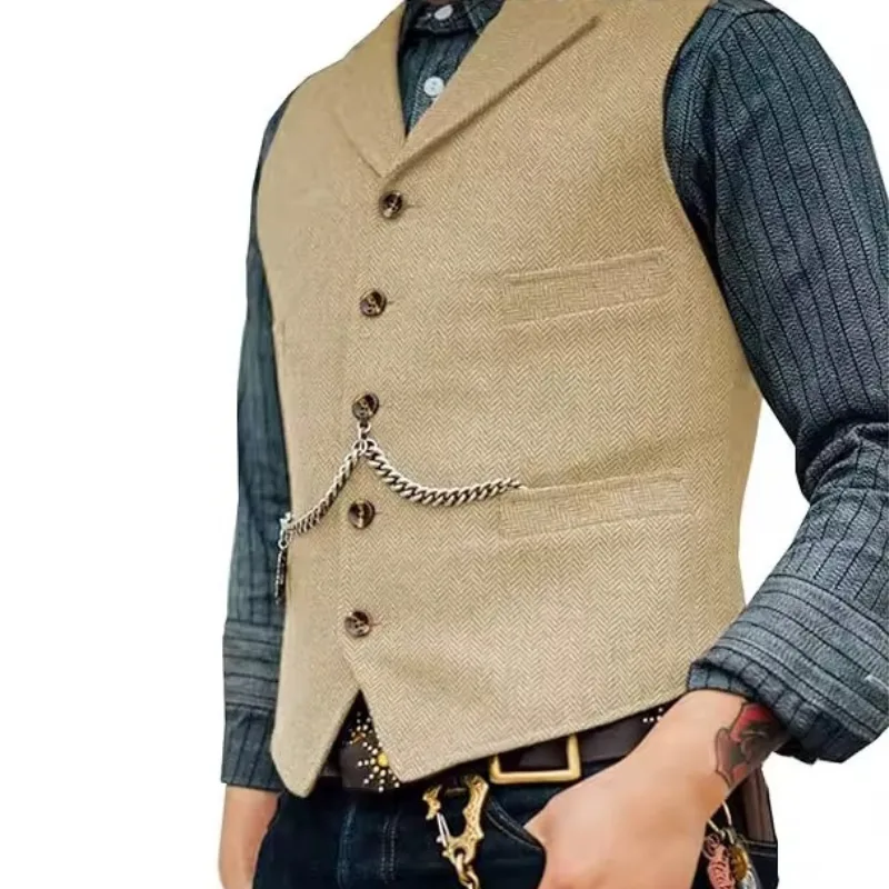 Bild 6 — Steampunk ärmlös väst för män