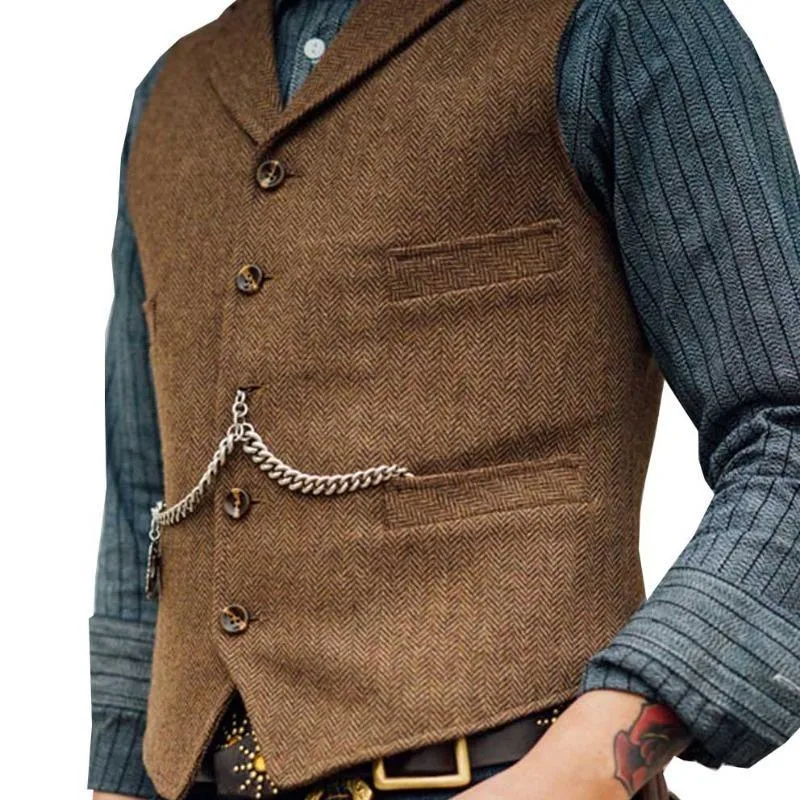 Bild 9 — Steampunk ärmlös väst för män