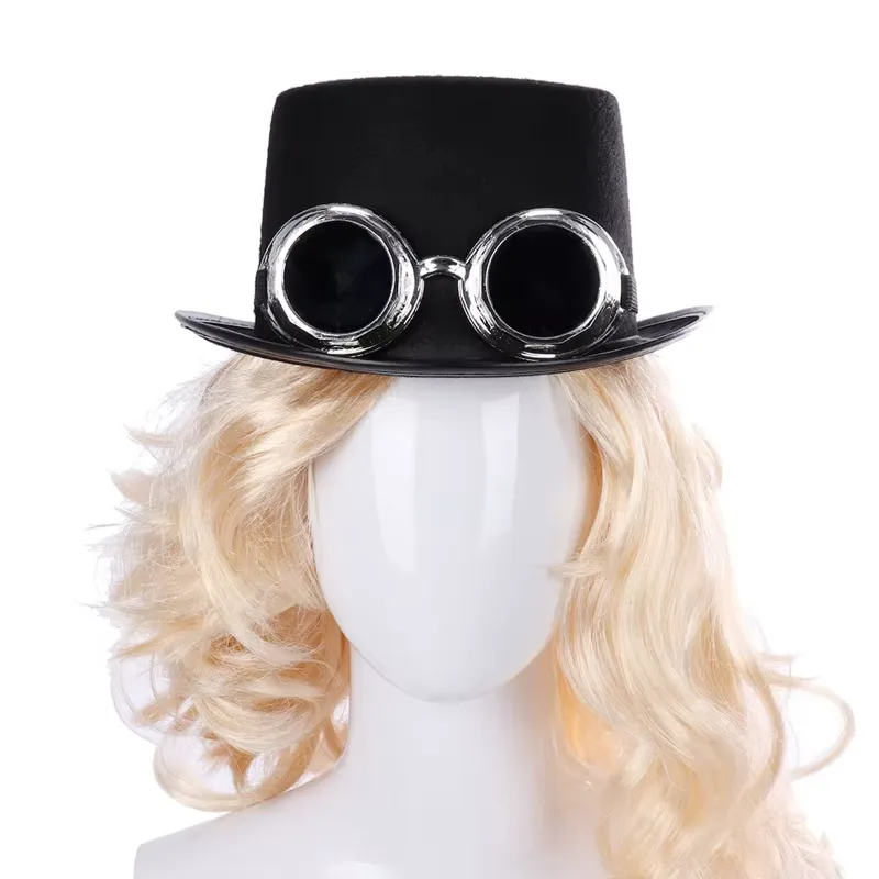 Bild 2 — Steampunk Hatt Med Svetsglasögon
