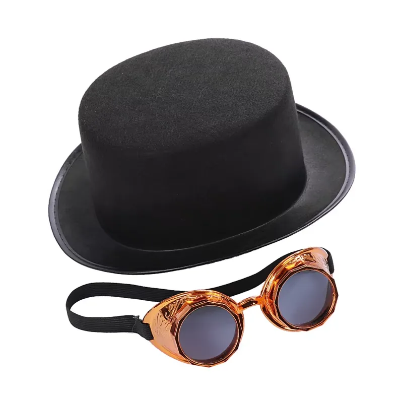Bild 5 — Steampunk Hatt Med Svetsglasögon