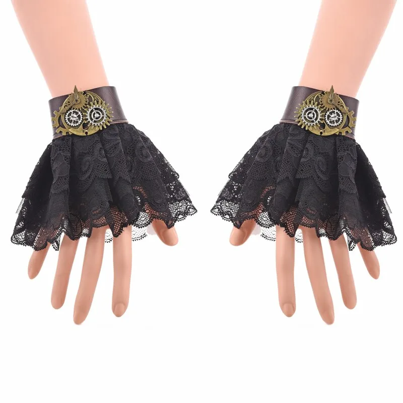 Steampunk handske för kvinnor