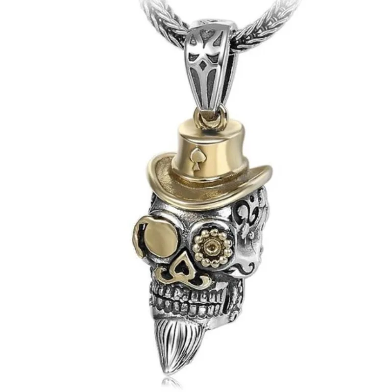 Steampunk Dödskalle Halsband
