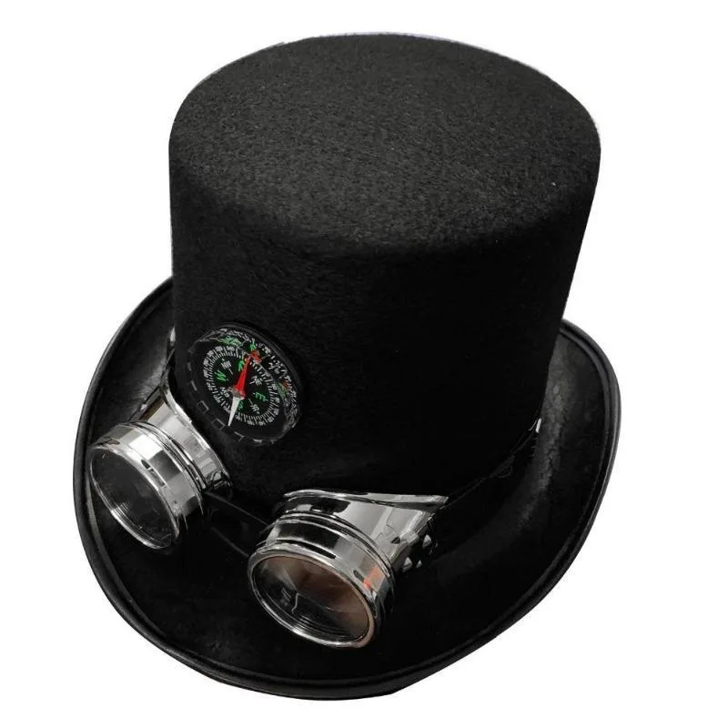 Steampunk hatt i filt