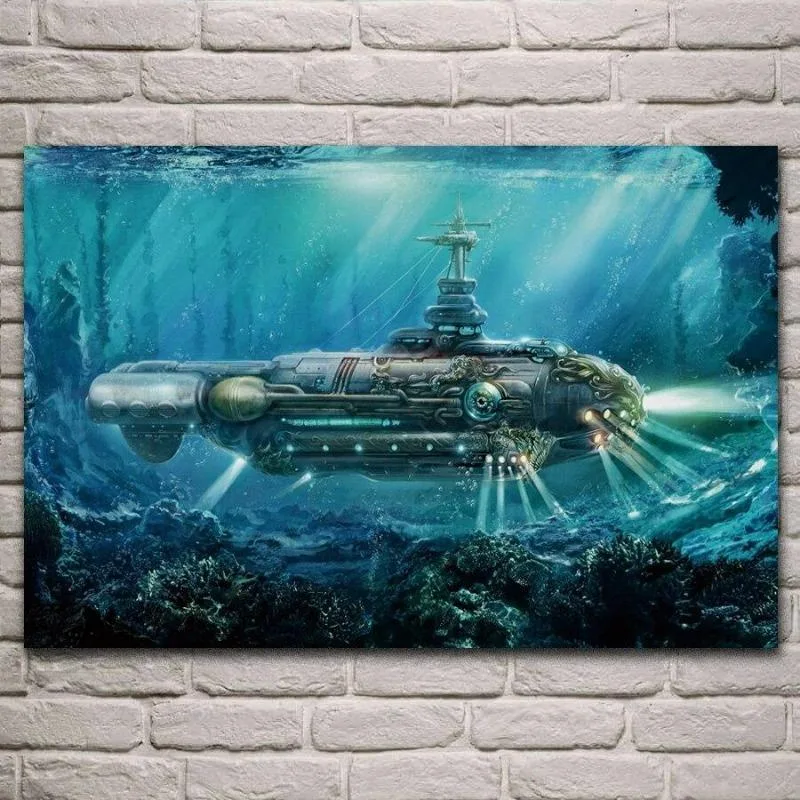 Bild 2 — Steampunk ubåtsmålning