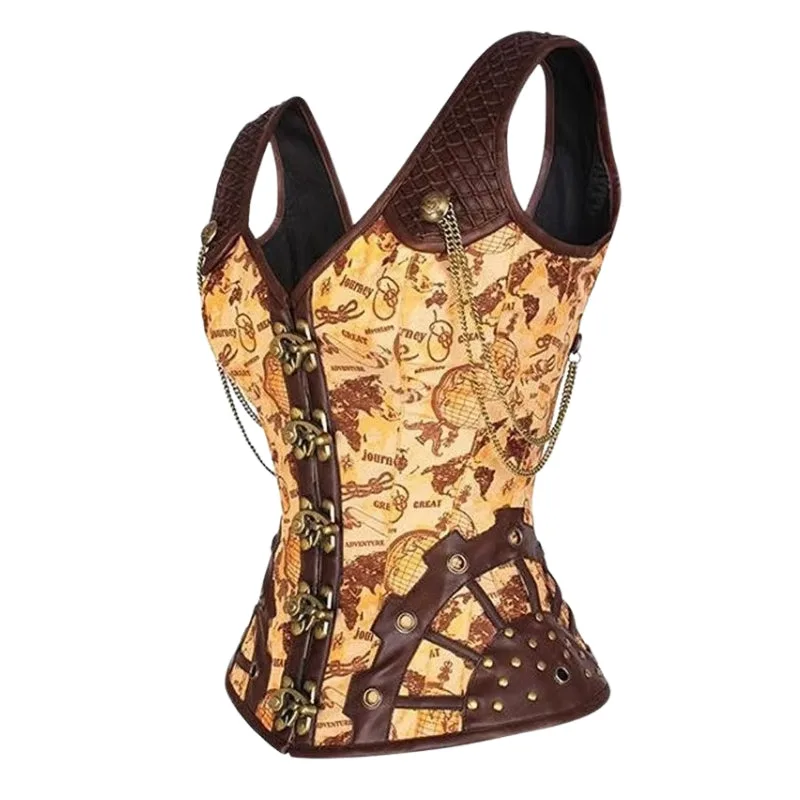 Bild 3 — Guld Steampunk Korsett