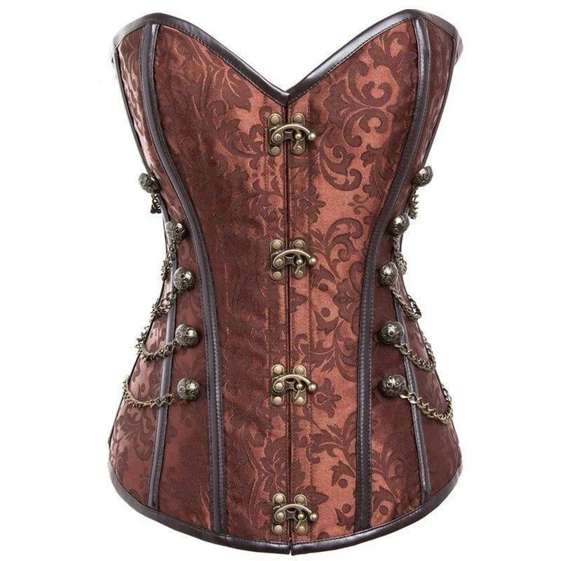 Brun Steampunk-korsett