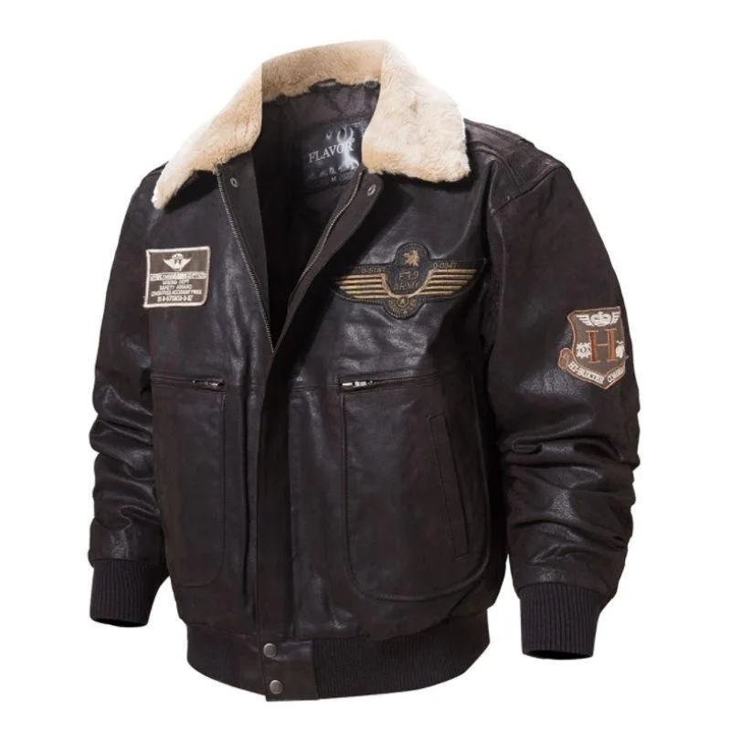 Bild 6 — Steampunk Pilot skinnjacka