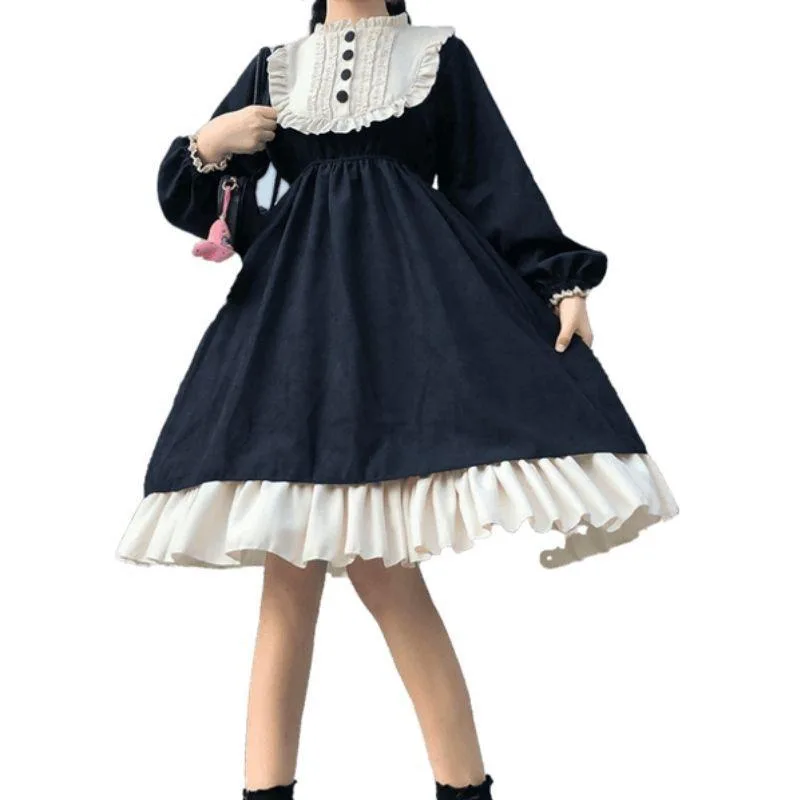 Steampunk Lolita söt klänning
