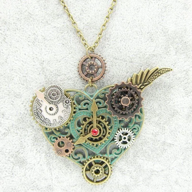 Bild 3 — Steampunk hjärta halsband