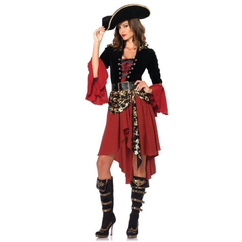 Steampunk piratdräkt för kvinnor