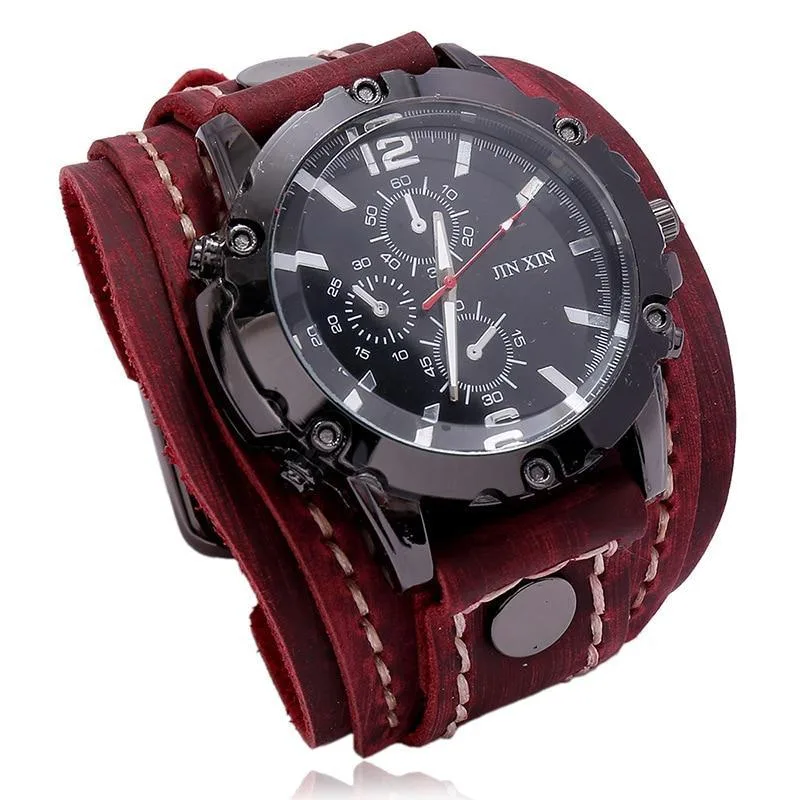 Bild 6 — Force läderarmbandsklocka