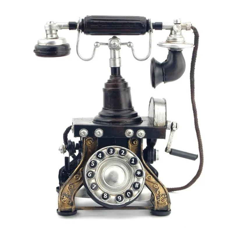 Steampunkinredning Replika gammal telefon