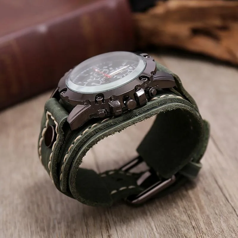 Bild 4 — Force läderarmbandsklocka