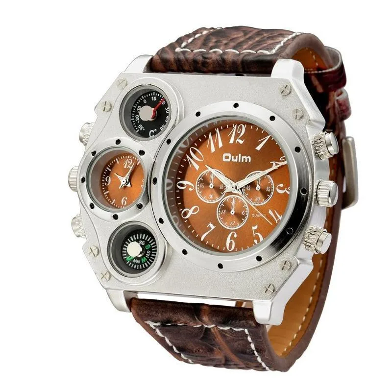 Steampunk Kompass Herrklocka