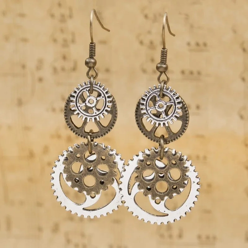 Steampunk Kugghjul örhängen Steampunk Kugghjul örhängen