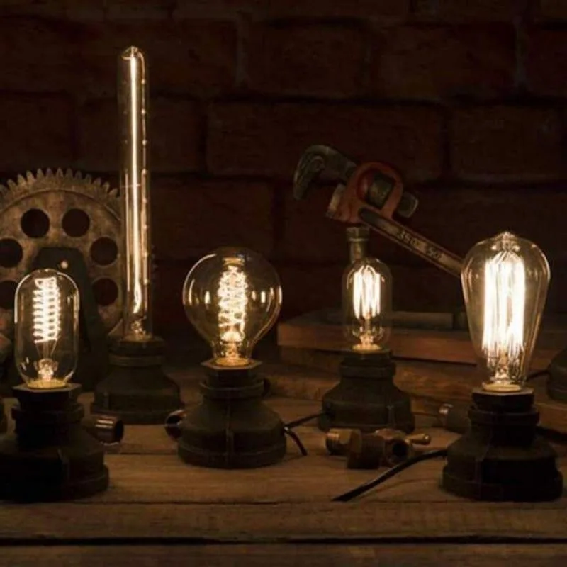 Bild 3 — Steampunk skrivbordslampa