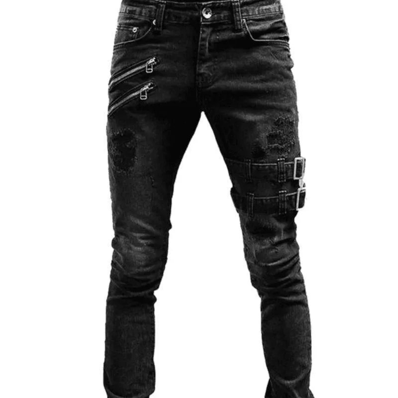 Punk jeans för män