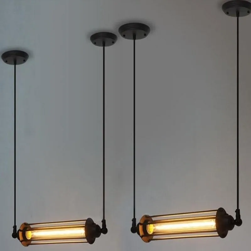 Bild 3 — Steampunk Industrial Tube Lampa