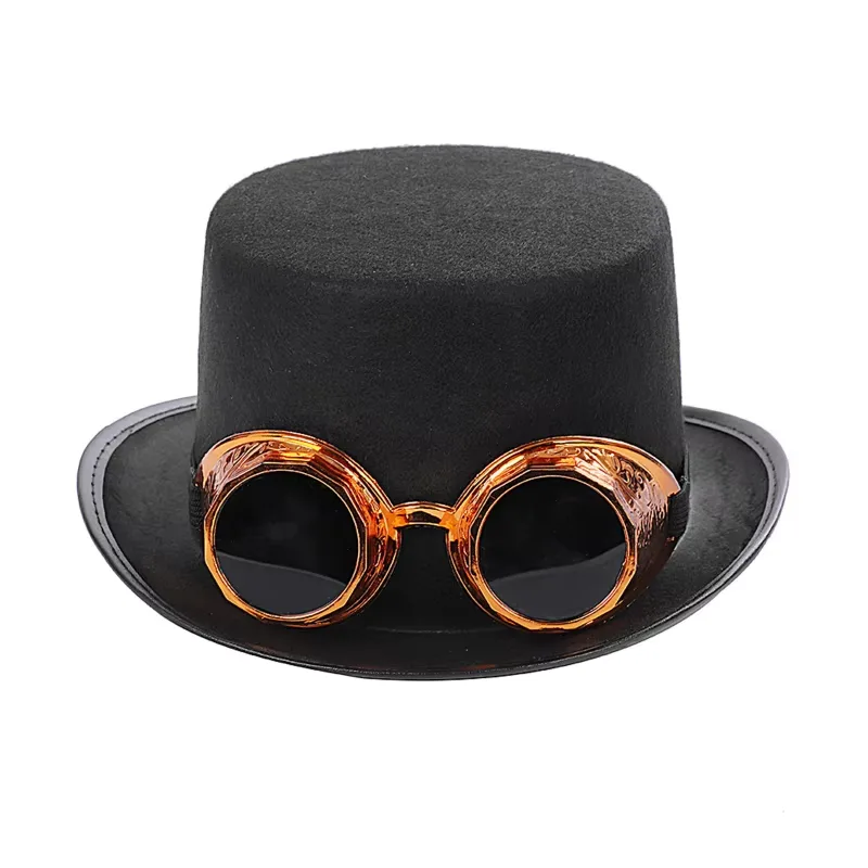 Bild 7 — Steampunk Hatt Med Svetsglasögon