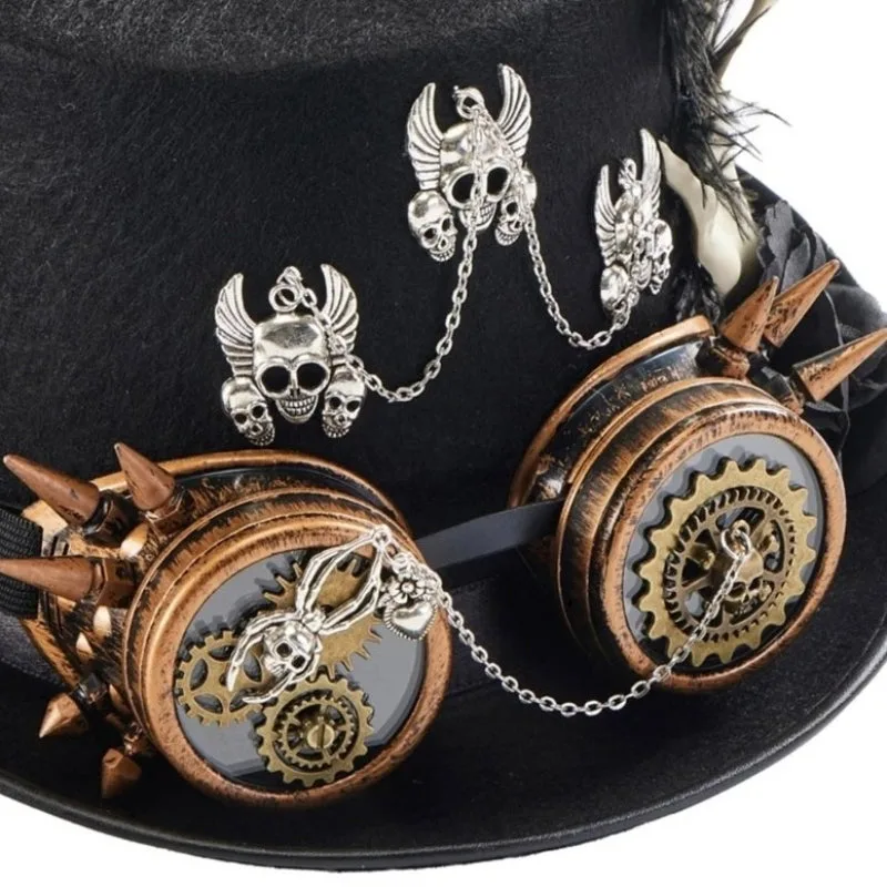 Bild 6 — Steampunk Dödskalle Hatt