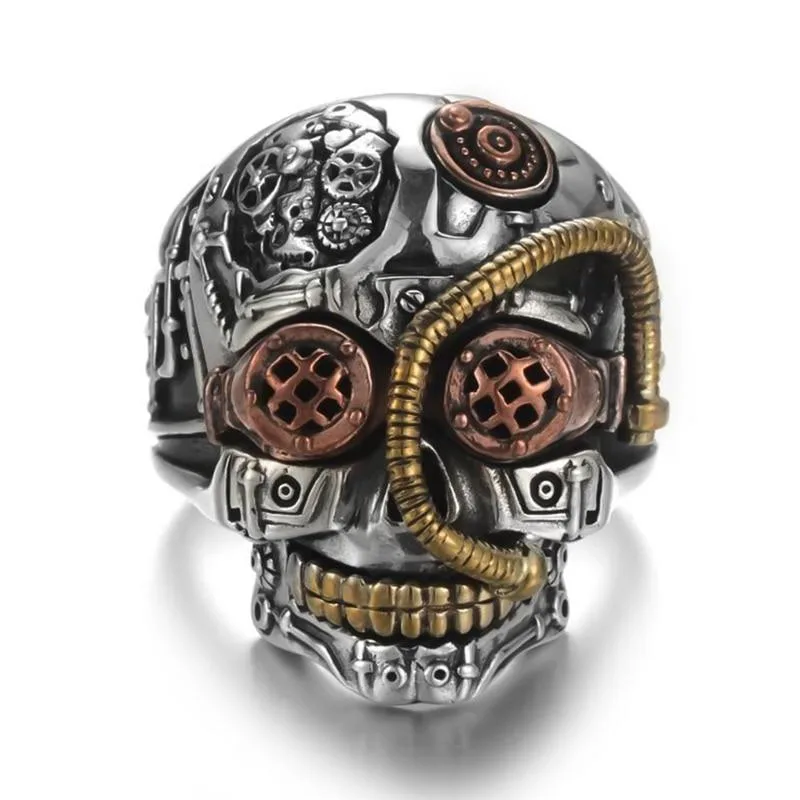 Steampunk Dödskalle Ring