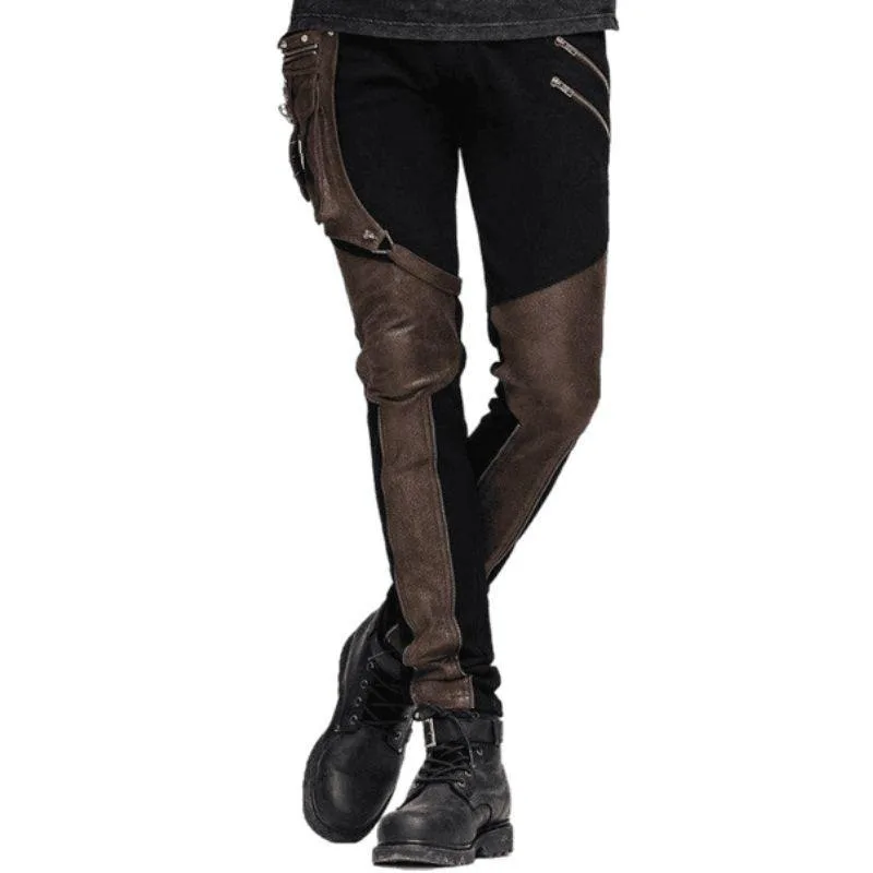 Gotiska Steampunk-byxor för män