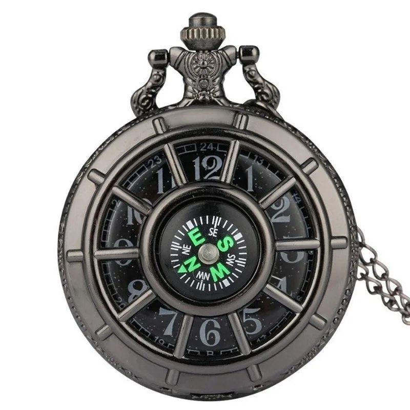 Steampunk fickkompass