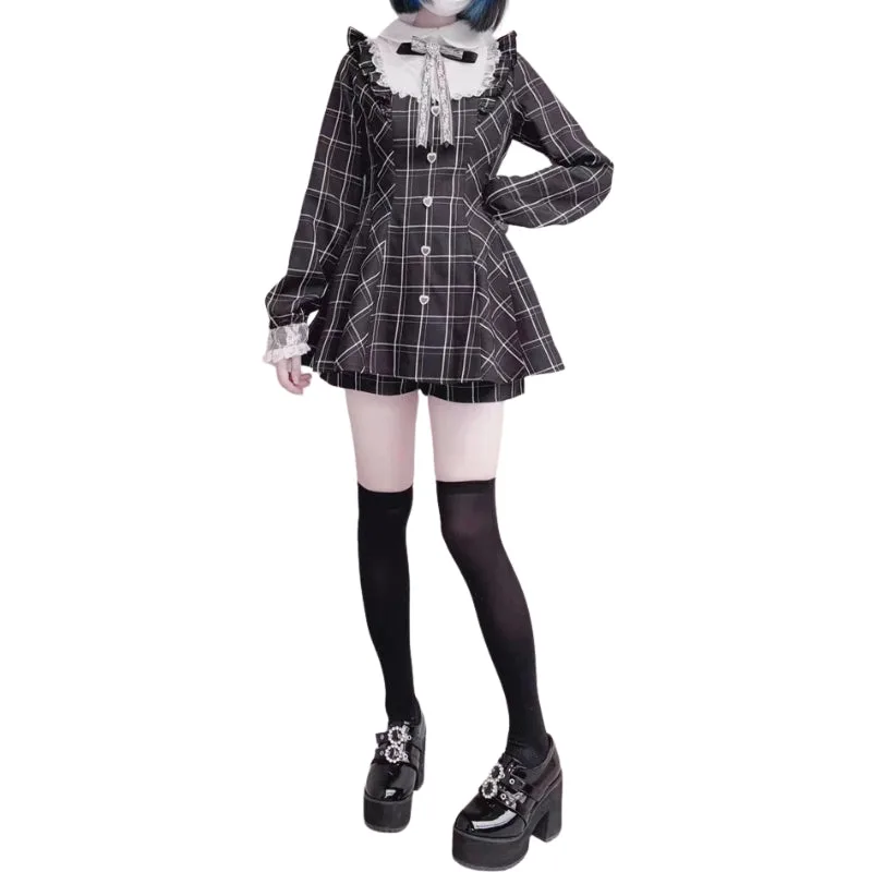 Steampunk Lolita Gotisk Klänning