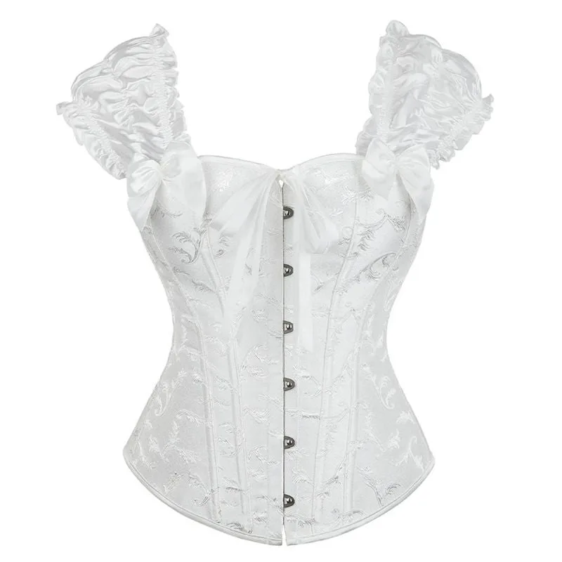 Vit viktoriansk bustier