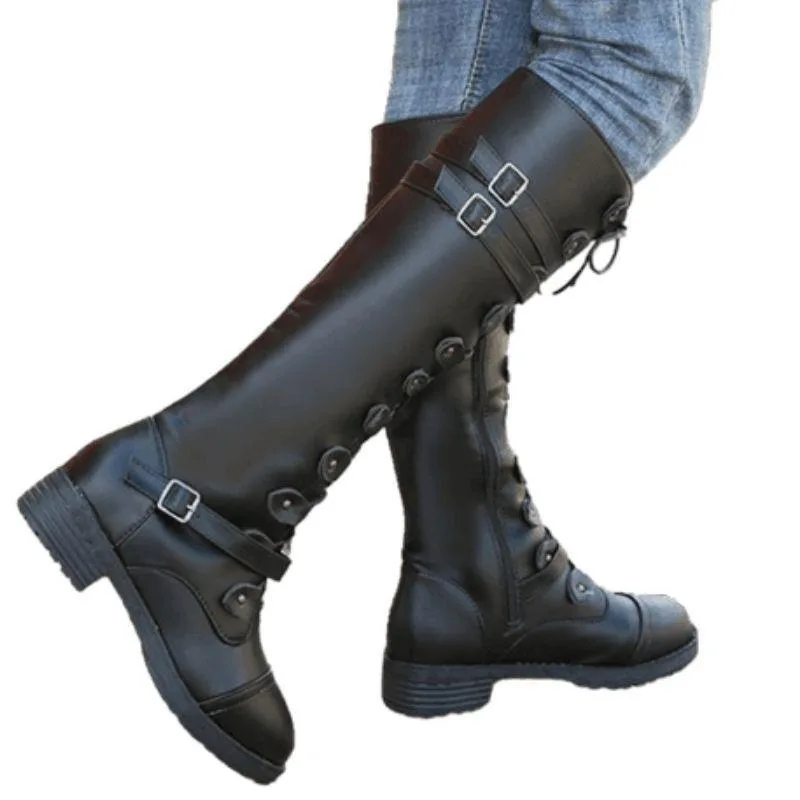 Bild 4 — Höga Steampunk-stövlar utan klackar
