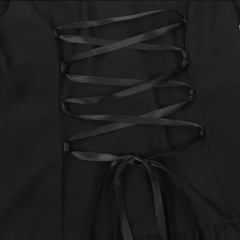 Bild 8 — Vit Goth Jabot skjorta