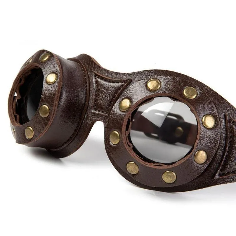 Bild 2 — Steampunk PU glasögon