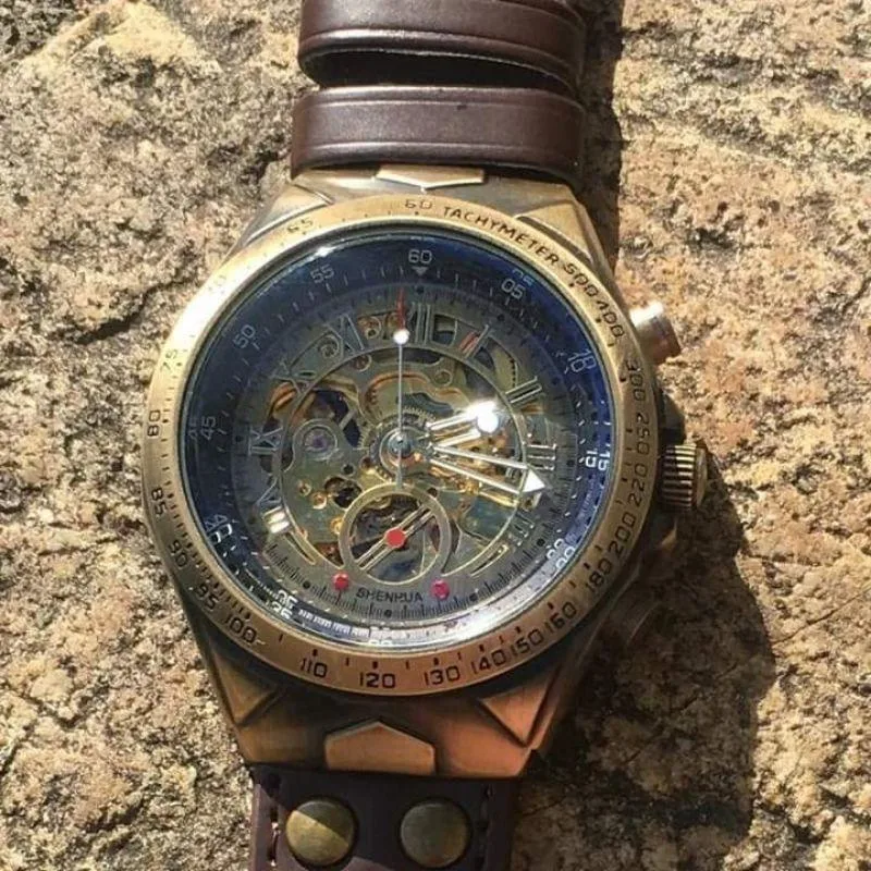 Bild 8 — Steampunk Skelett Armbandsklocka