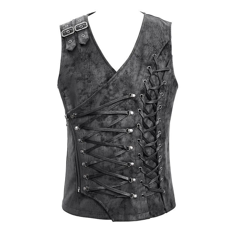 Asymmetrisk Steampunk-korsett för män