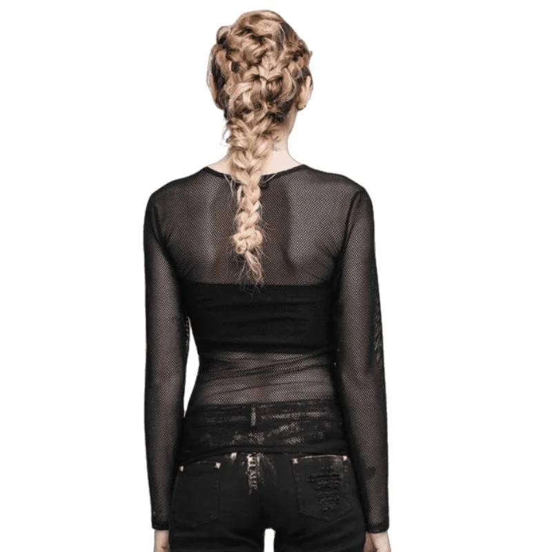 Bild 2 — Transparent Mesh T-shirt för kvinnor