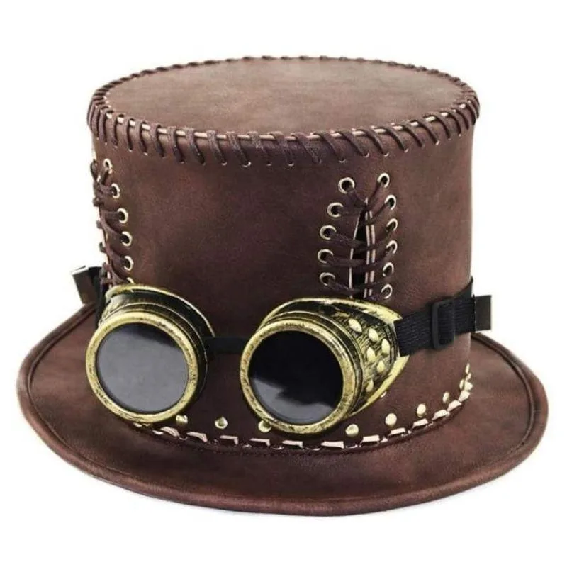 PU Steampunk hatt