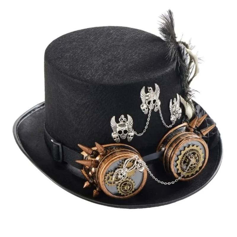 Bild 5 — Steampunk Dödskalle Hatt