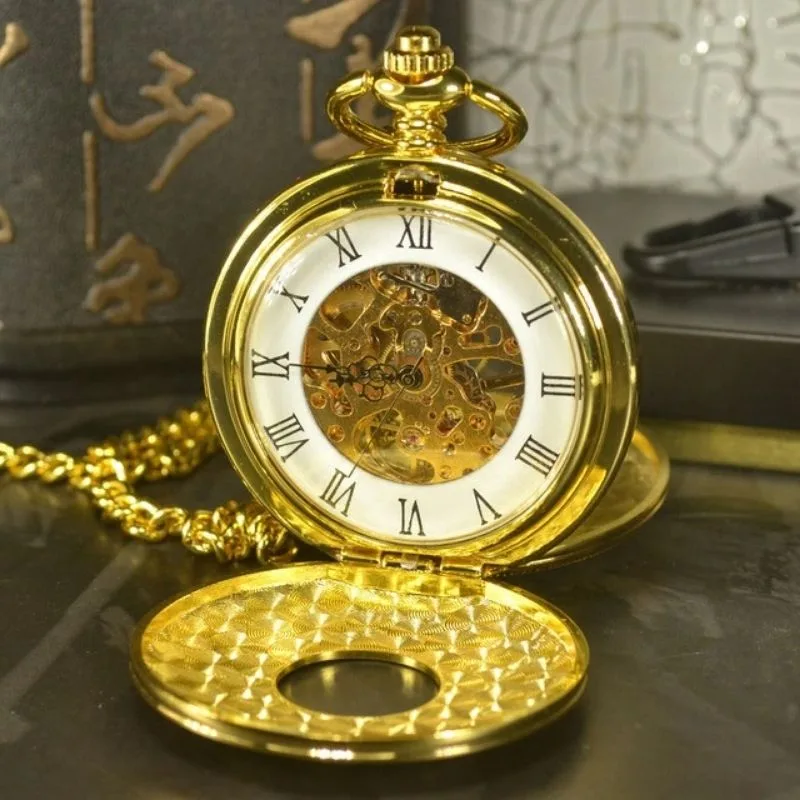 Dubbelfacad Steampunk fickur