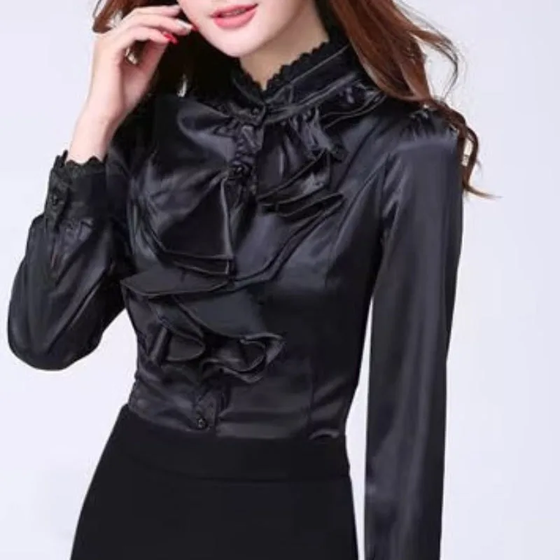 Bild 4 — Svart Steampunk blus